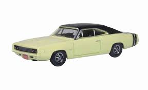 Oxford Dodge Charger 1968 YELLOW/BLACK