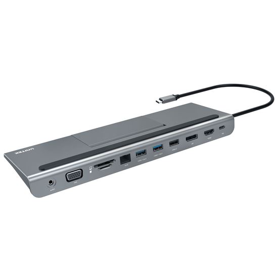 UNITEK 11-in-1 USB-C Ethernet Hub and Docking Station. MST - Triple