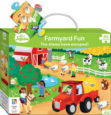 Jr Jigsaw Farmyaed Fun 45pc