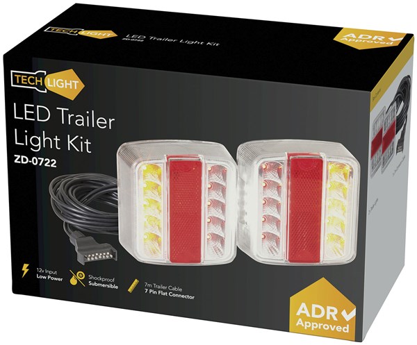 LIGHT LED TRLR KIT W/CABLE/PLUG 7M