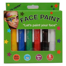 Face Paint Pack 6 colours Stick Applicator