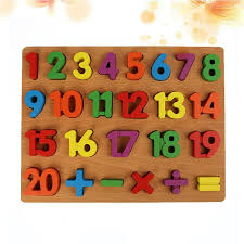 Wooden Puzzle Numbers 1-20