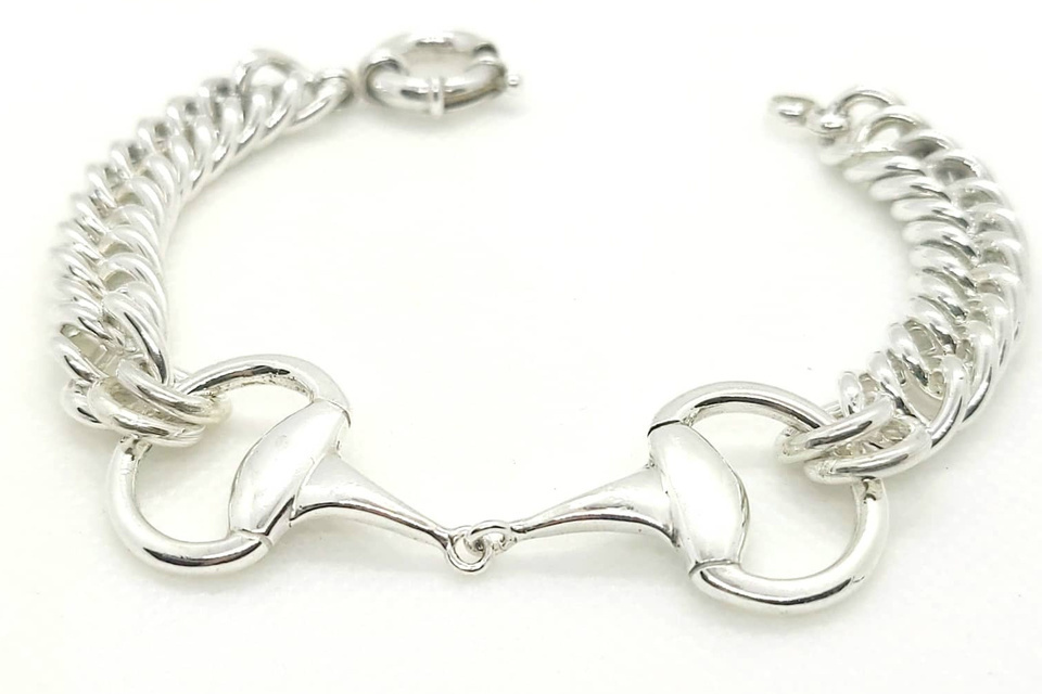 Crawford Hill Snaffle Curb Chain Bracelet - Medium