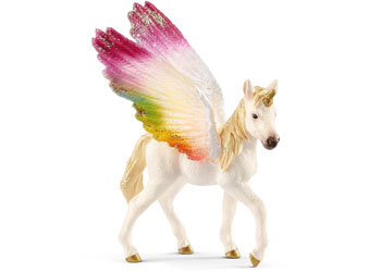 Schleich - Winged rainbow unicorn foal