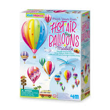 4M Paint your own Hot Air Balloons Mobile