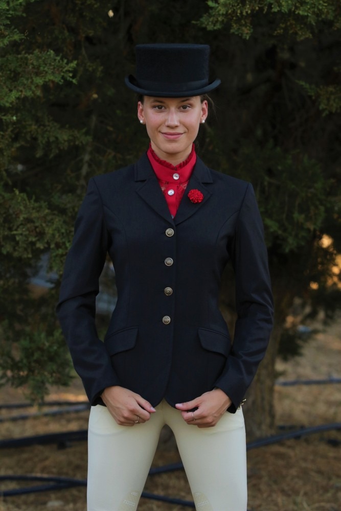 LP Design Show Jacket Adult Navy with Velvet Collar - Size 12