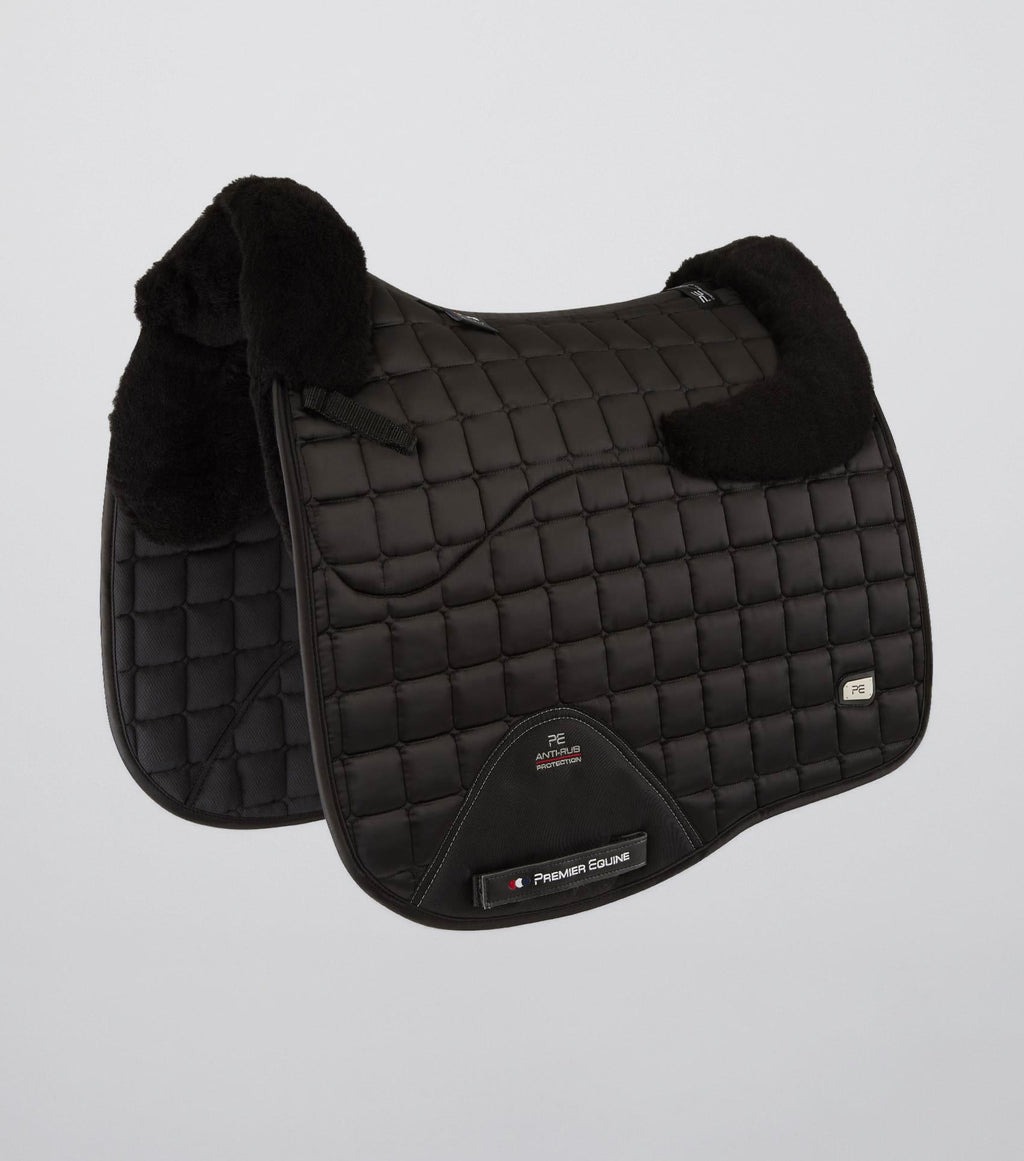 Premier Equine Close Contact Merino Dressage Saddle Pad - Full Black