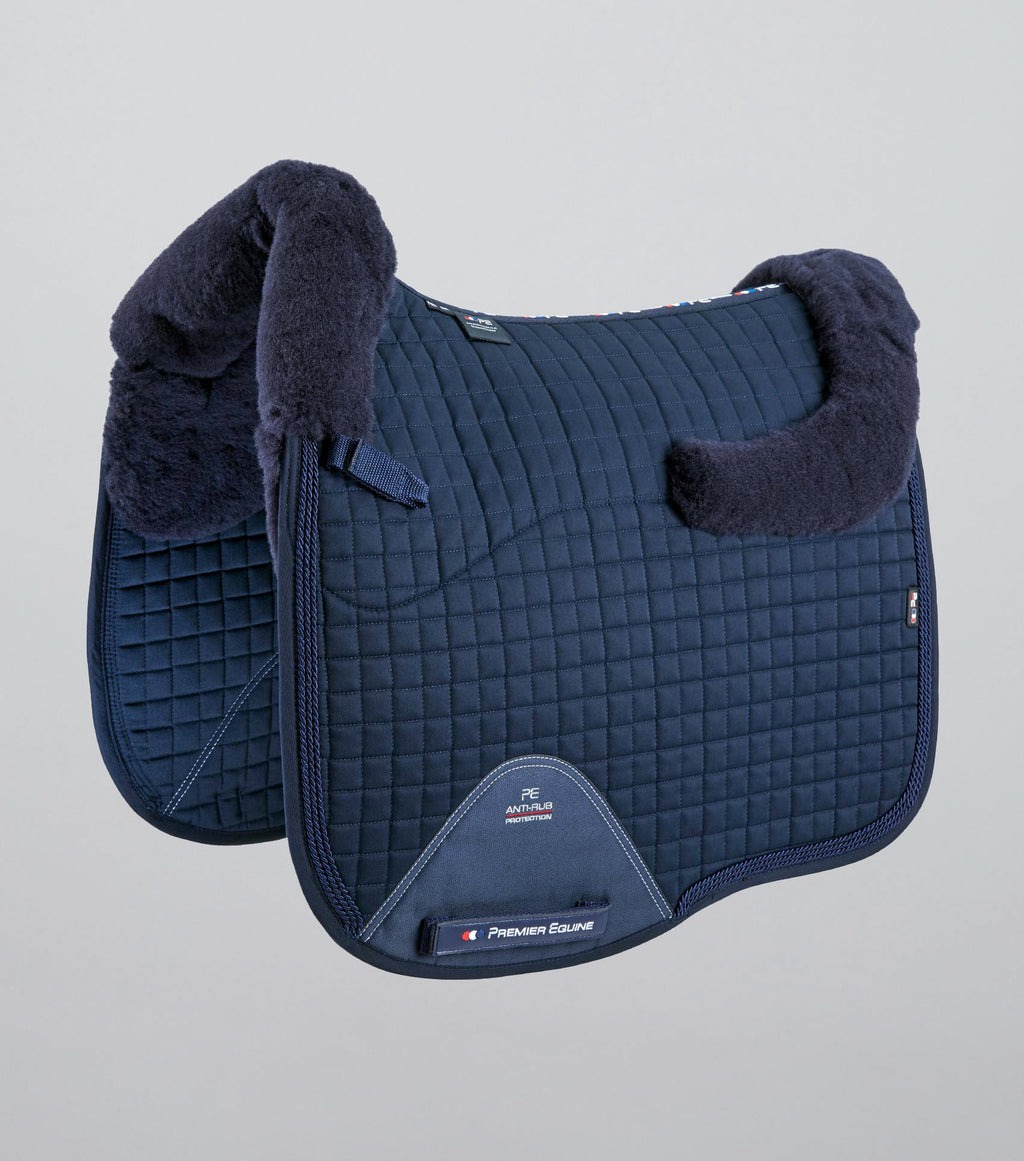 Premier Equine Close Contact Merino Dressage Saddle Pad - Pony Navy