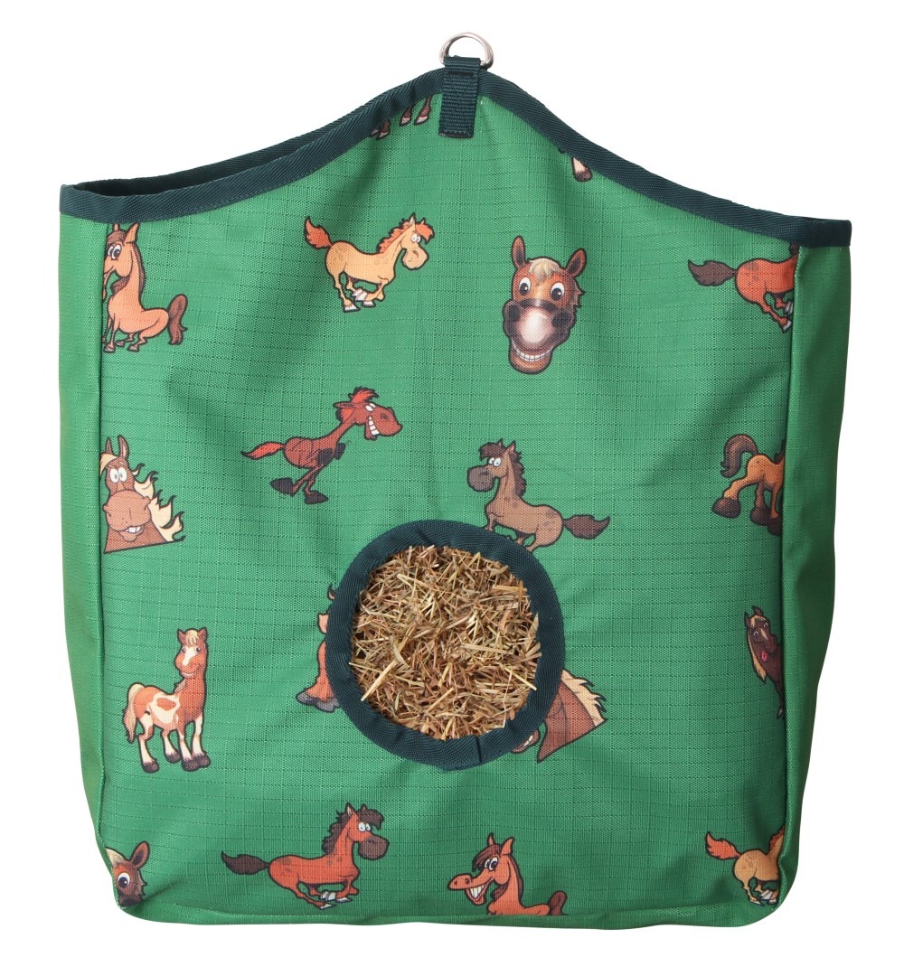 Blue Tag Green Cartoon Print Hay Bag