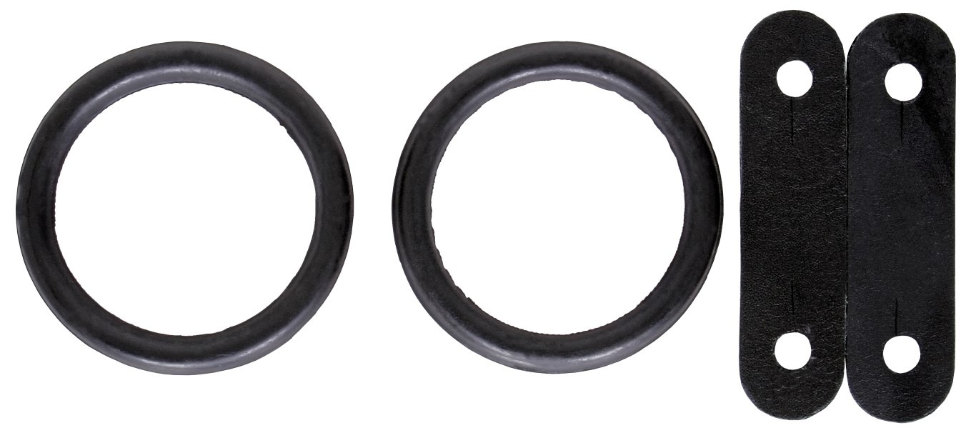 Flair Peacock Iron Ring Set -Black