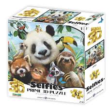 Zoo Selfies 63pc 3D Puzzle