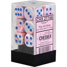 Chessex CHX27744  Festive Pop Art/Blue