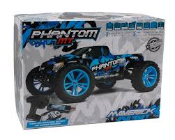 Maverick 1/10 Phantom Monster Truck RTR Blue w/Battery & Charger