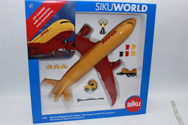 SIKU World 1702 DHL  Cargo Aircraft with Accessories