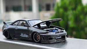 Mini GT 1:64 Kaido House Nissan Skyline GT-R (R33) Active Carbon R V1 #116