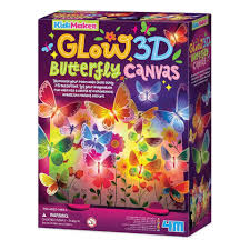 Kidz Maker Glow 3D Butterfly Canvas