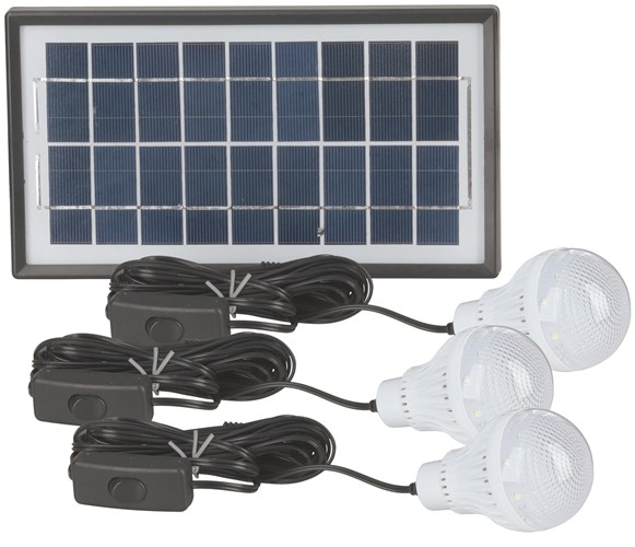 LIGHT KIT SOLAR LED 6V 4.5AH SLA 7W PNL