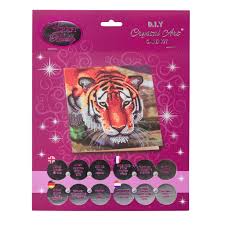 DIY Crystal Art Card Kit Tiger