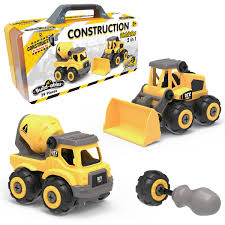 Build-ables Construction Vehicles 2 in 1