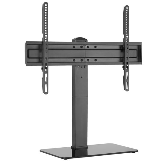 BRATECK 37-70" Tabletop TV Stand with Glass Base