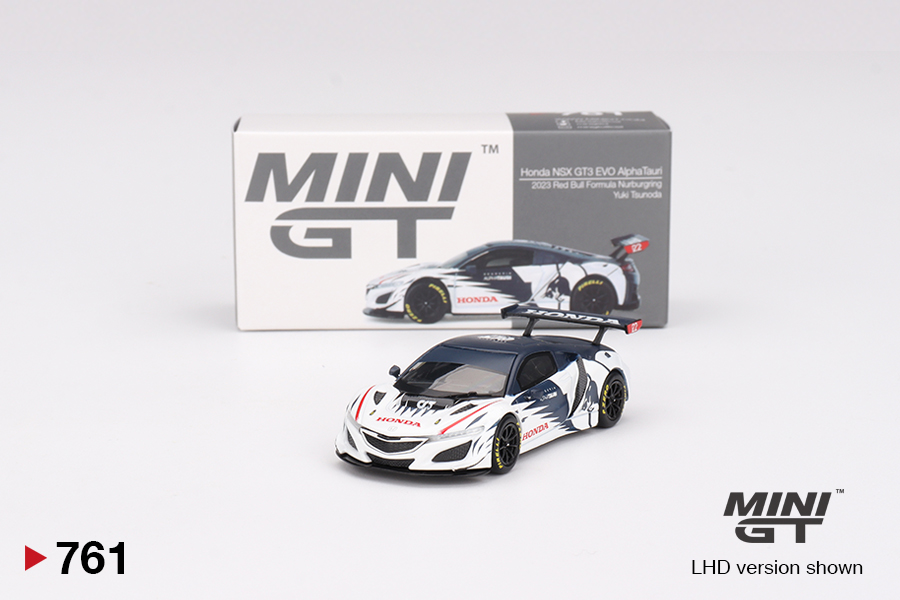 Mini GT 1:64 Honda NSX GT3 EVO AlphaTauri Yuki Tsunoda 2023 Red Bull Formula