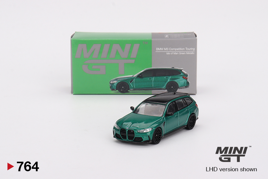 Mini GT 1:64 BMW M3 Competition Touring Isle of Man Green Metallic