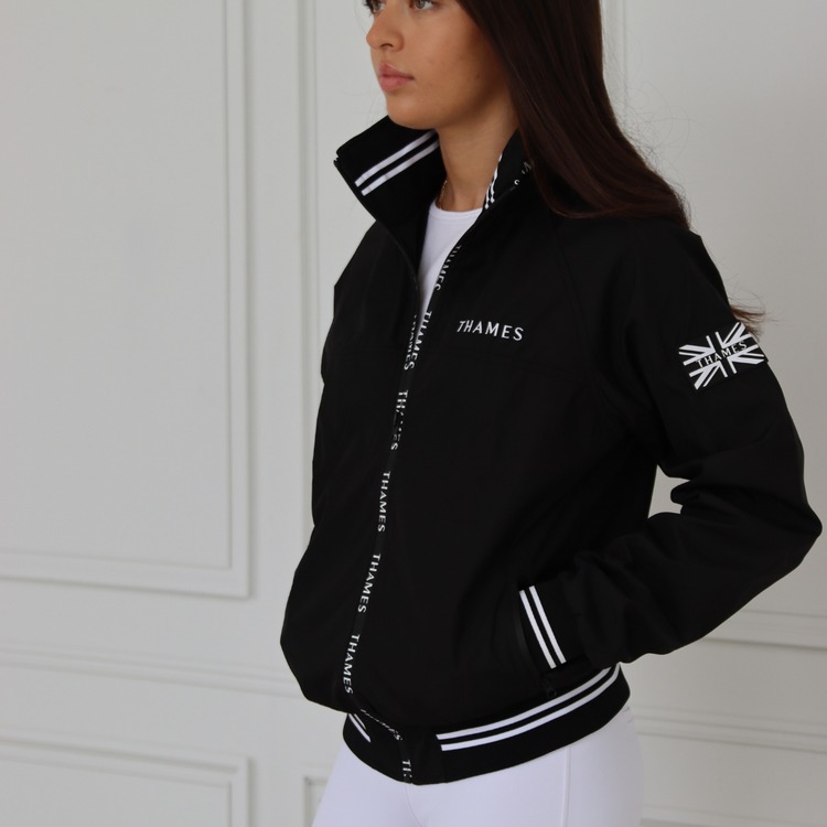 Thames Union Bomber Jacket - Black Ladies 10