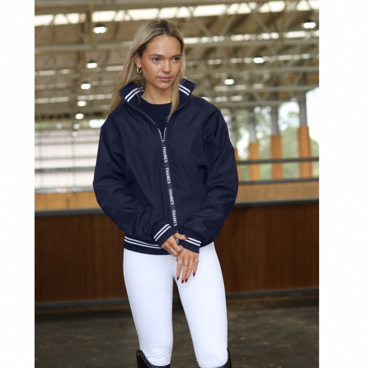 Thames Union Bomber Jacket - Navy Ladies 10