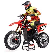 Losi 1/4 Promoto-MX Motorcycle RTR FXR Red  LOS06000T1