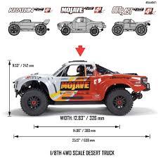Arrma ARA4404T1 Mojave 1/8 4X4 4S BLX Desert Truck RTR.