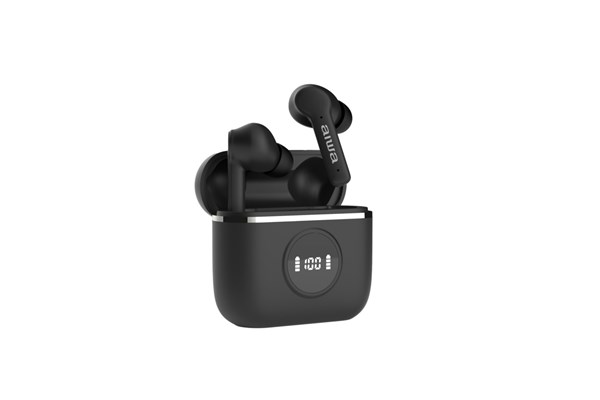 EARPHONE B/T 5.3 TWS  W/LESS RECH BLK