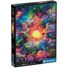 Clementoni Colourboom Collection - Psychedelic Jungle Sunrise 500pc