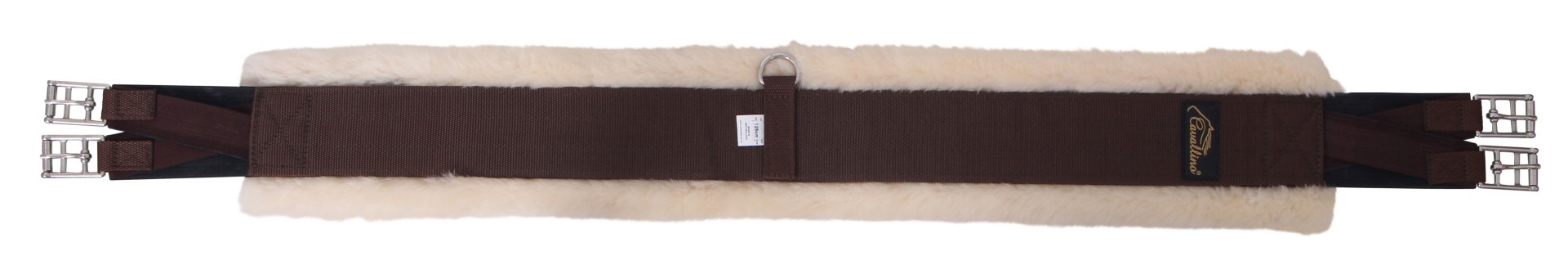 Cavallino Merino Backed Comfy Ease Girth Brown/Natural 130cm