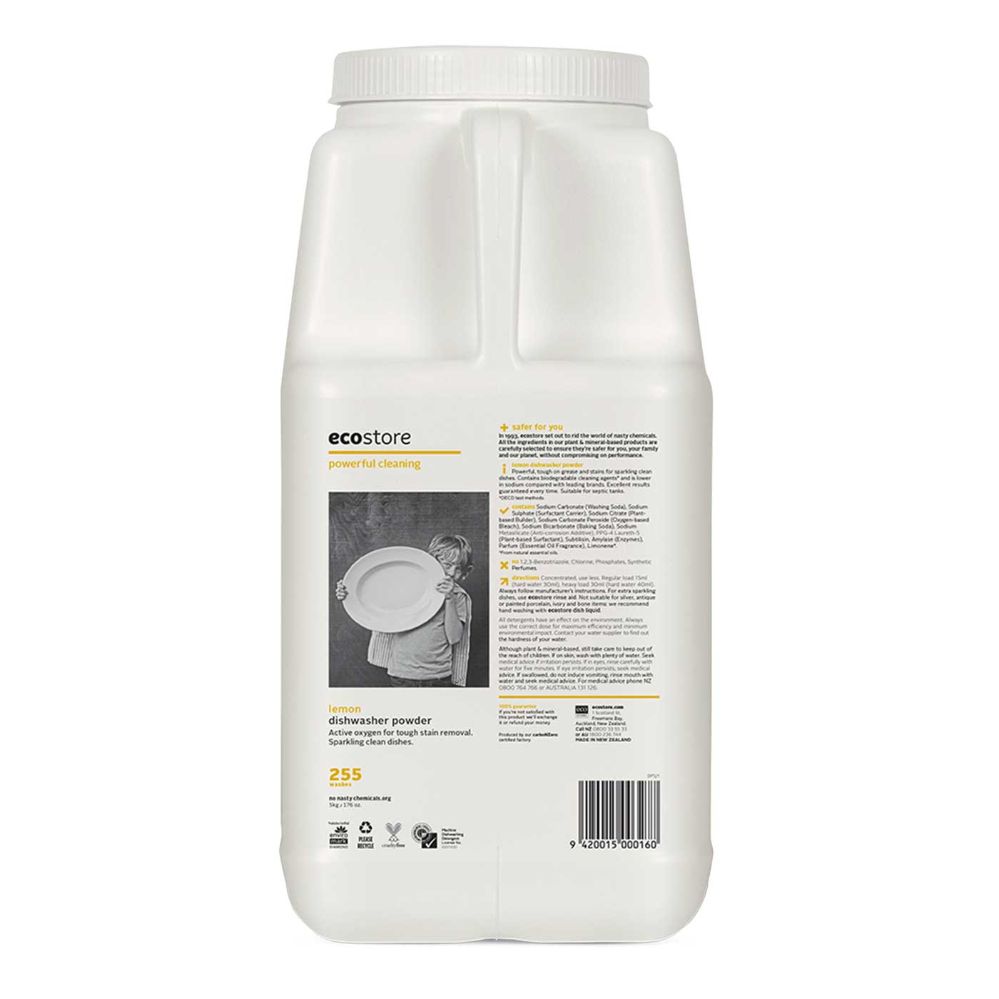 Ecostore Dishwasher Powder Lemon per 100 g