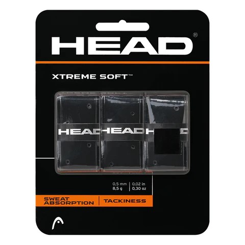 Head Xtreme Soft Overgrip - 3 Pack Black