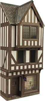 Metcalfe 00/H0 Scale Low Relief Half Timbered Shop Front  PO421