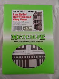 Metcalfe 00/H0 Scale Low Relief Half Timbered Shop Front  PO421