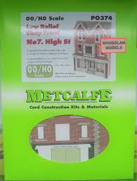 Metcalfe OO/HO Scale Low Relief Shop Front No.7 High St PO374