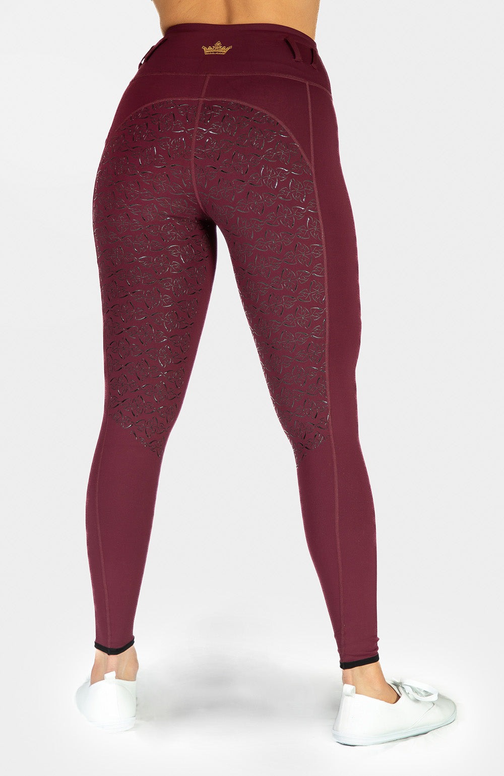 Bare Equestrian Royal Riding Club Riding Tights Burgundy - M