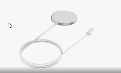 Wireless magnetic charger for iPhone 15W, Type-C, round