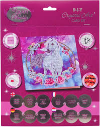 DIY Crystal Art Card Kit Unicorn