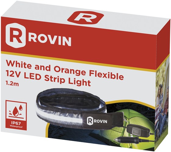 LED STRIP FLEX WHT/ORG IP67 1.2M ROVIN