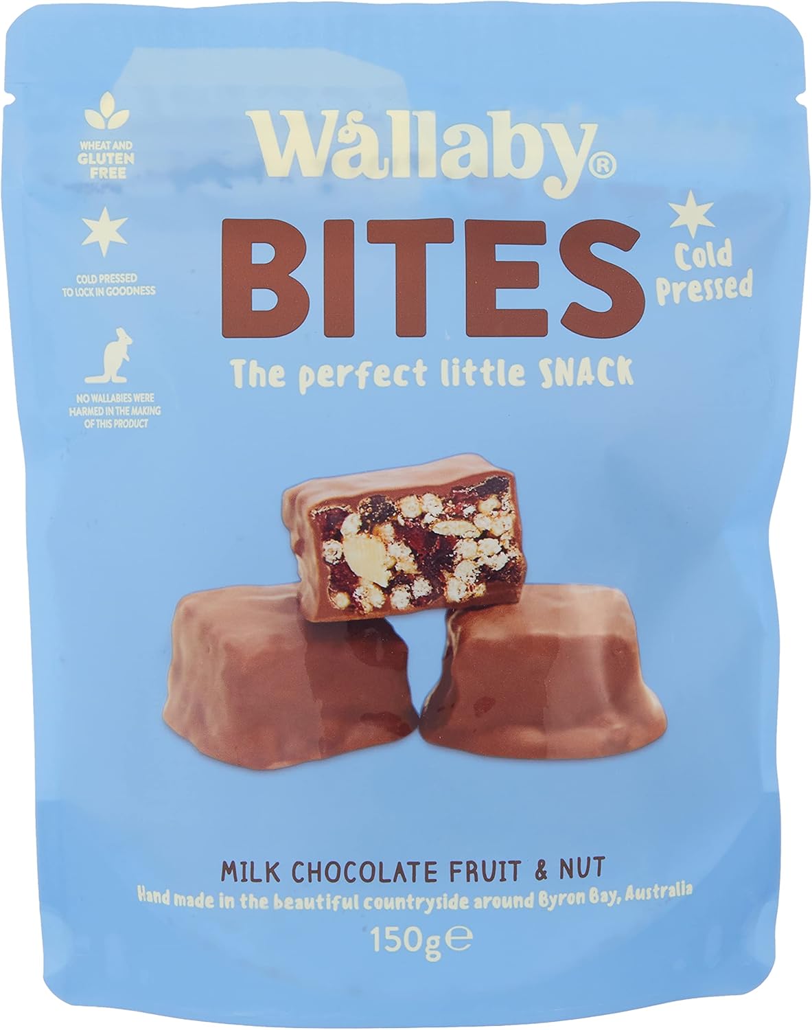 Wallaby Bites 150gm Dark Choc Fruit & Nut