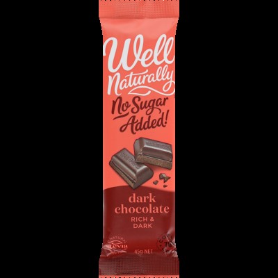Well Naturally dark Chocolate 45 GM