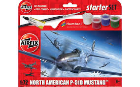 Airfix 1:72 North American P-51D Mustang Starter Kit
