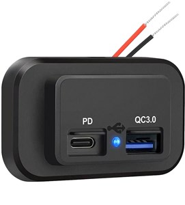 Charger 12V DC with Fly Lead to USBC 3.0 and PD 3.0