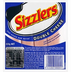 Sizzlers Double Cheese 450g
