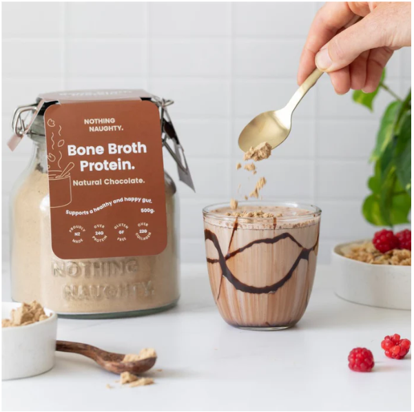 NN Bone Broth Protein Powder 500GM - Natural Chocolate