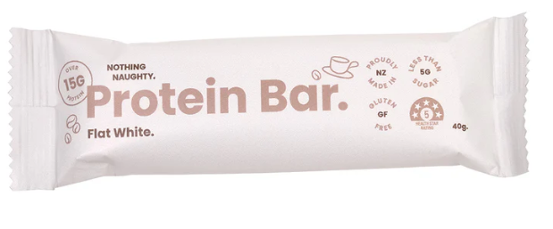 Nothing Naughty Protein Bar - Flat White