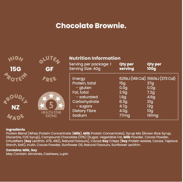 Nothing Naughty Protein Bar - Chocolate Brownie